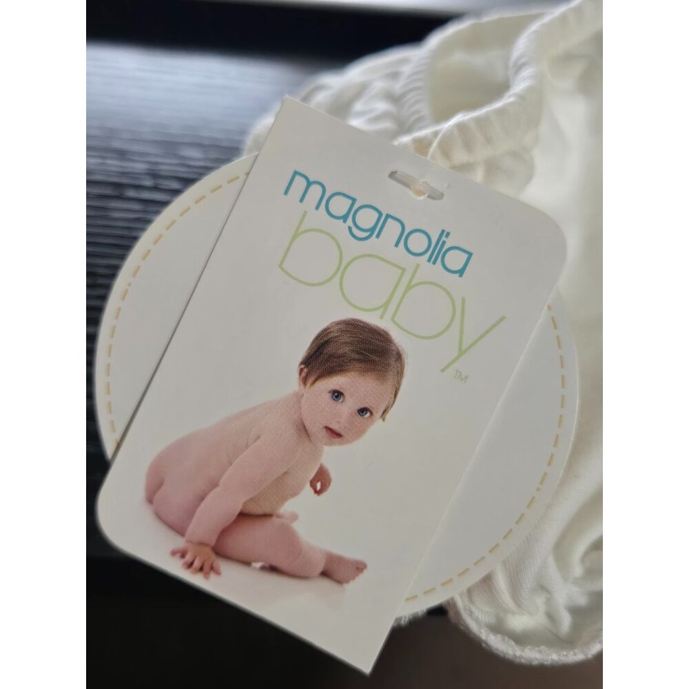 NWT Magnolia Baby White Ruffle Diaper Cover Bloomers Size‎ 3 Months Neutral - Picture 4 of 11